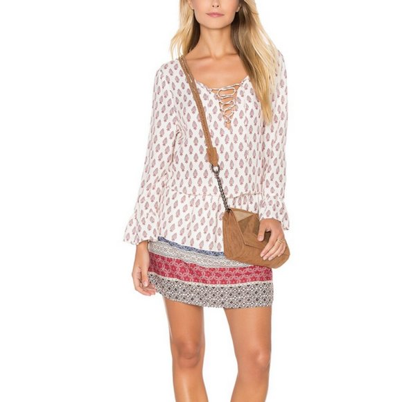 SANCTUARY Printed Flared Sleeves Mini Dress - Picture 2 of 5